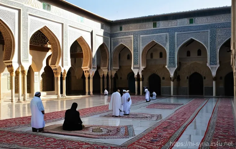유네스코 등재 시리아 유적지 - **Prompt 1: Serenity of the Umayyad Mosque in Damascus's Old City**
    "A breathtaking panoramic vi...